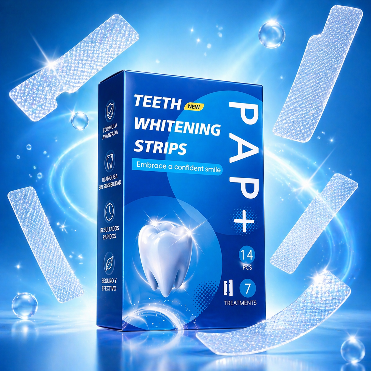 BlancSmile Pro™ – Tiras Blanqueadoras Dentales